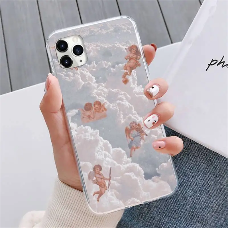 

Angel renaissance Phone Case For iphone 12 5 5s 5c se 6 6s 7 8 plus x xs xr 11 pro max mini