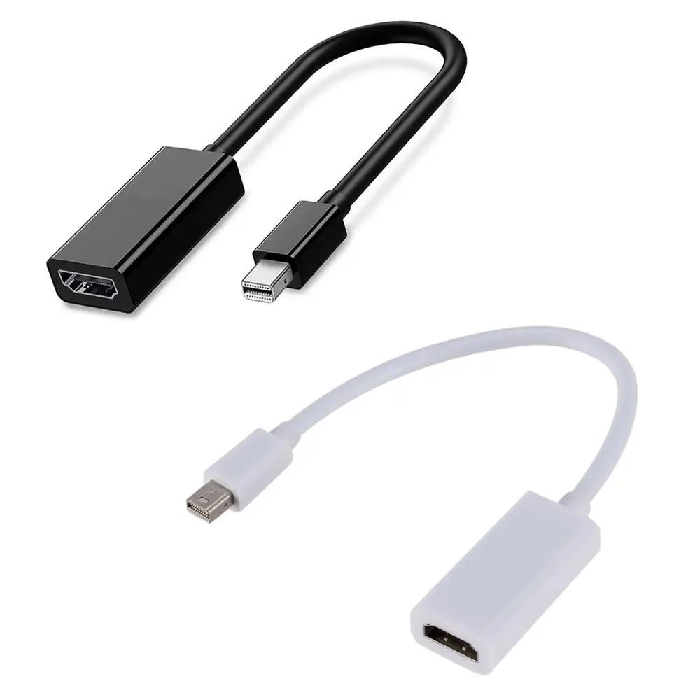 

Thunderbolt 1PCS Mini DisplayPort Display Port DP to HDMI 1080P TV Projector Adapter Cable For Apple Mac Mini Macbook Pro Air