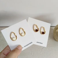minimalist geometreic irregularity alloy stud earrings for women gift fashion new jewelry 2020