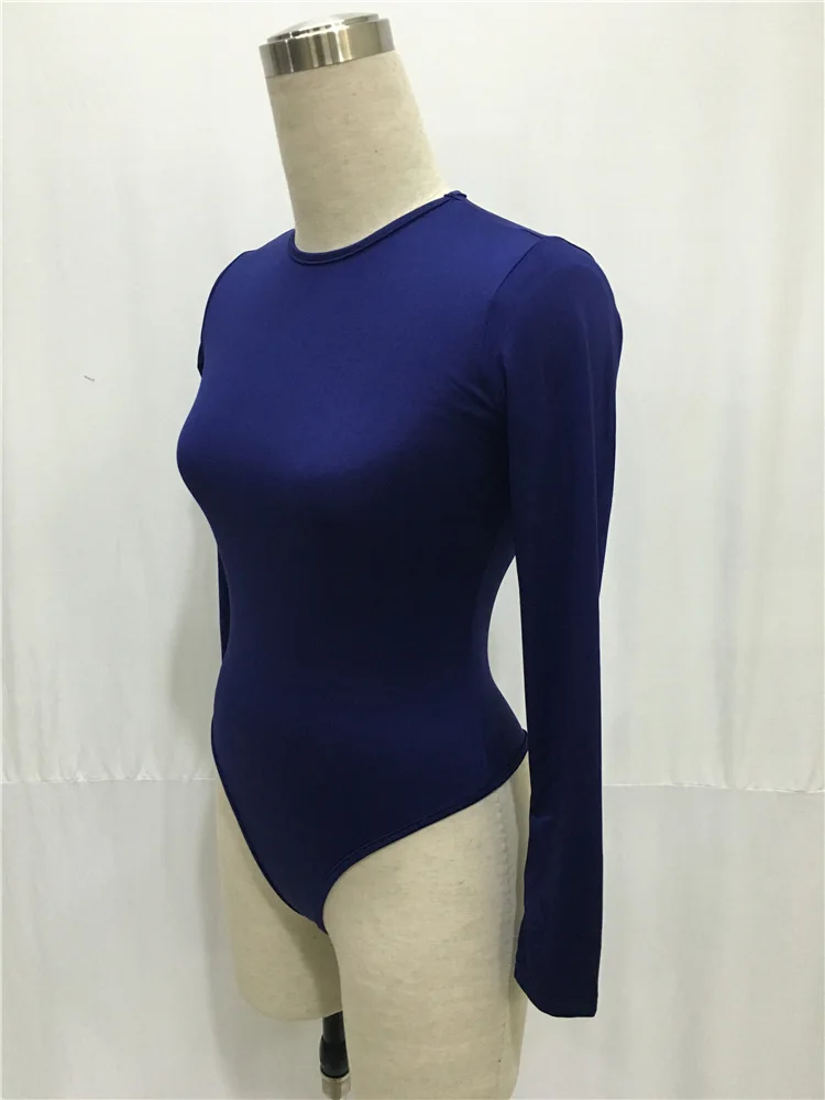Black White Long Sleeve Bodysuit Tops Women Winter Female Body Suit Overalls Women Leotards combinaison short femme DW611