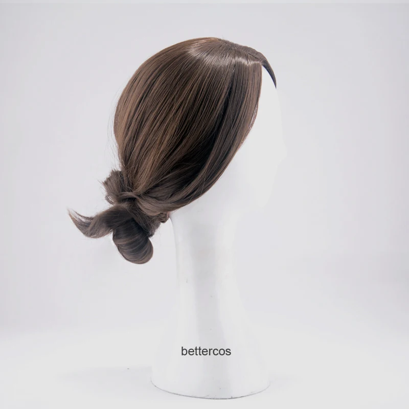 Парик для косплея Кары из Детройта стать человеком короткие темно-коричневые