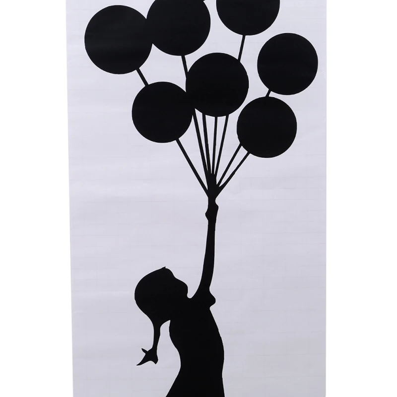 Виниловая наклейка Бэнкси на стену самоклеящаяся с воздушным шаром | Дом и сад