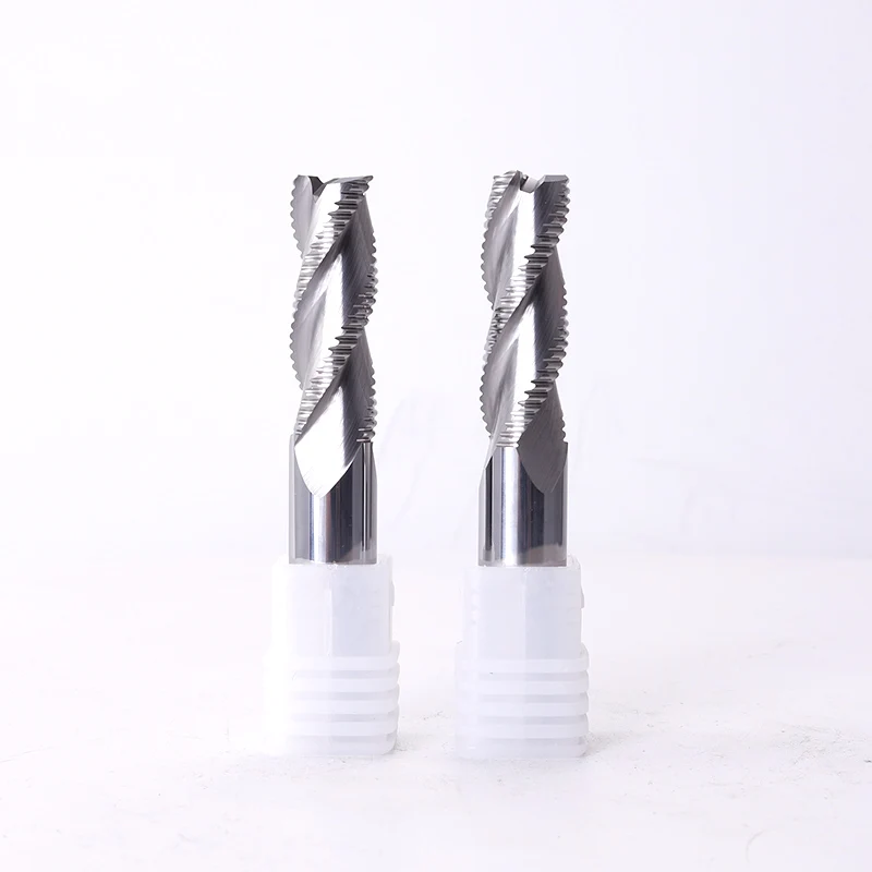 1 шт. Концевая фреза для черновой обработки алюминия HRC55 3 канавки 4 мм 6 8 10 12 |