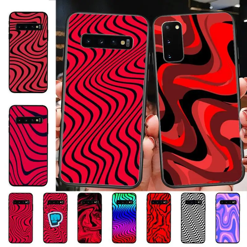 

YNDFCNB Pewdiepie Wave Phone Case for Samsung S10 21 20 9 8 plus lite S20 UlTRA 7edge