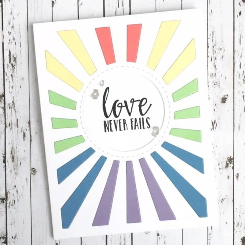 Блестящий Солнечный высечки для изготовления открыток выдолбленные солнечные