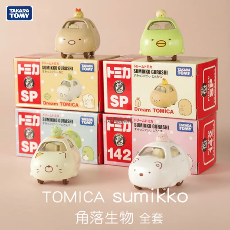 Подлинная Такара TOMY TOMICA 1: 64 Sumikkogurashi Sumikko 4 разных стиля, модель автомобиля, игрушки, изысканные подарки, игрушки для детей