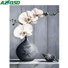AZQSD Unframe масляной Краски ing по номерам Цветок для взрослых из акрила Краски Раскраска по номерам ваза картины маслом на холсте украшение дома