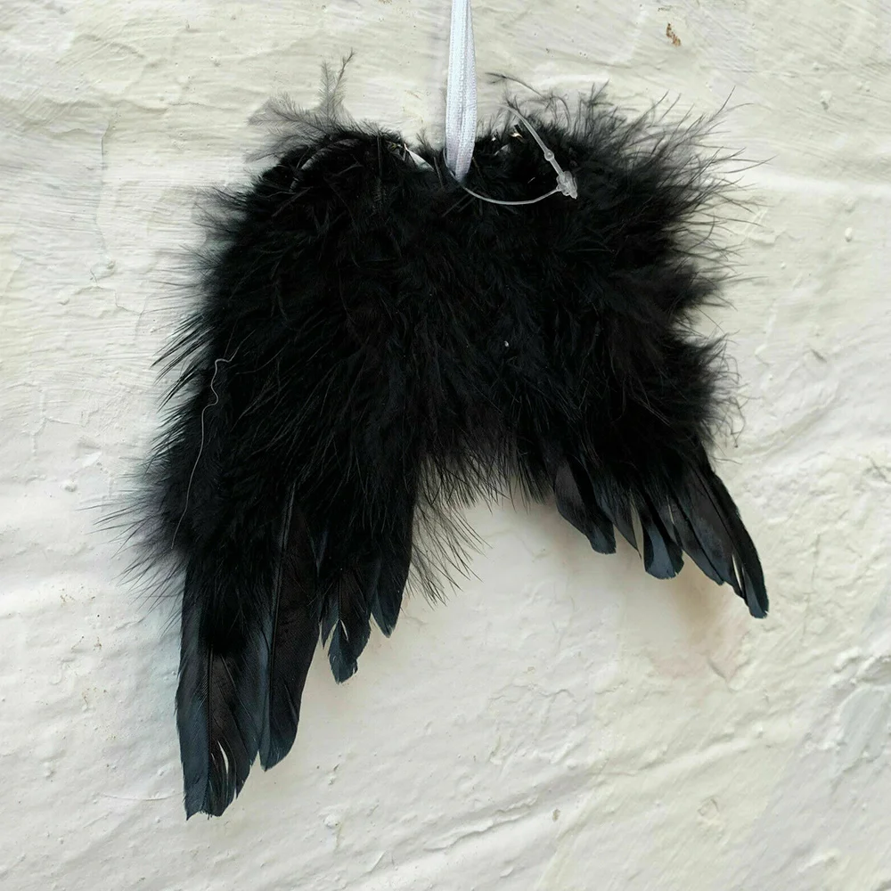 

Christmas Feather Children's Clothing Accessories Pendant Little Angel Feather Ornament Christmas Decroations 10*8cm