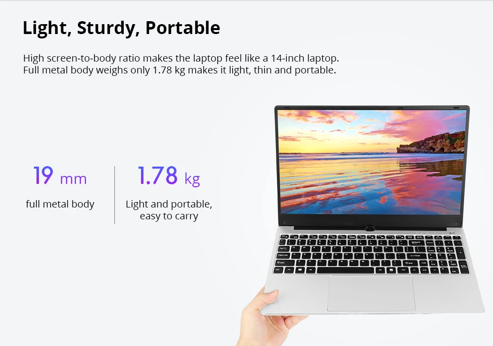 VORKE ноутбук 15 ноутбук Intel Core i7-4500U 15,6 ''экран 1920*1080 Windows 10 компьютер 8 Гб DDR4 256 ГБ SSD игры ноутбуки
