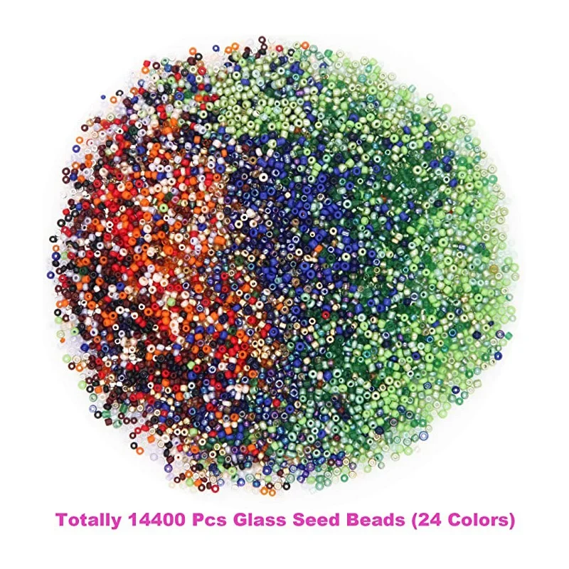 Бусы из 14400 проса с алфавитом для самостоятельного изготовления бисерных