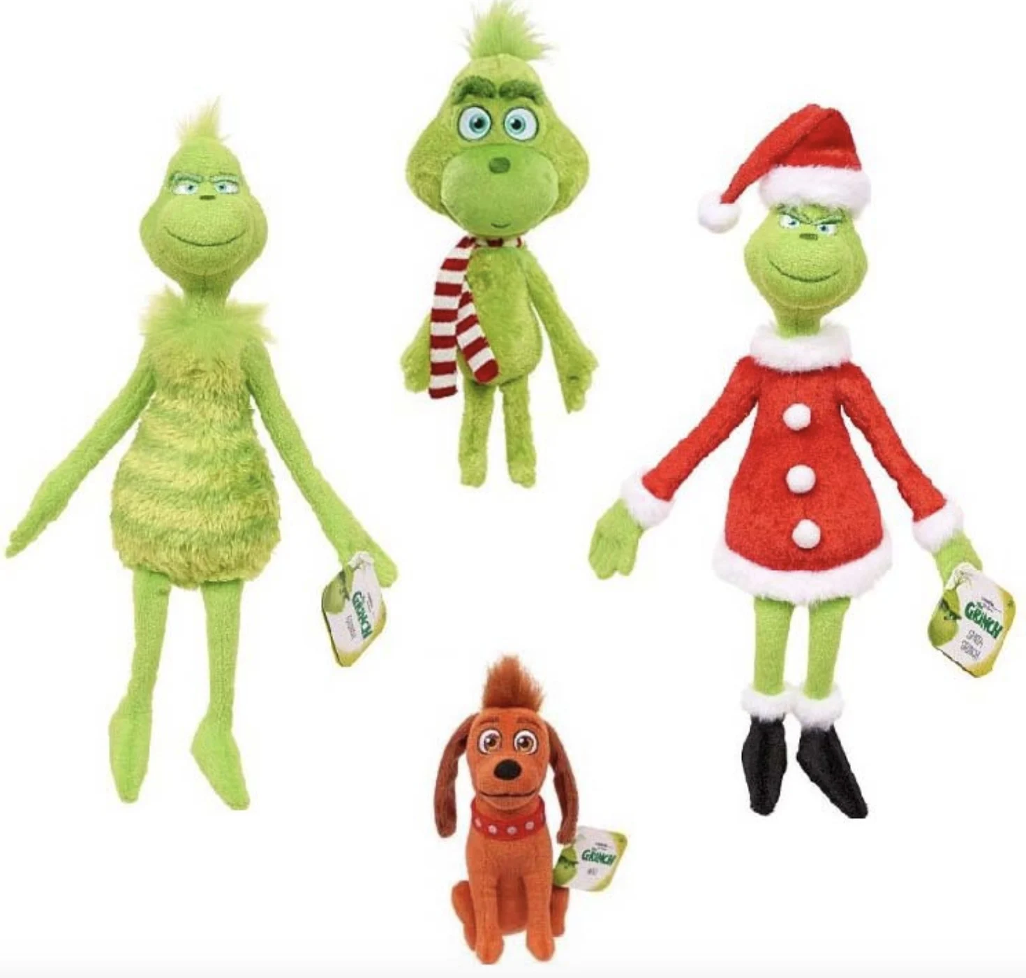 25-32cm How Grinchs Stole Plush Toys Cartoon Grinch Max Dog Toy Soft Stuffed Doll For Children Christmas Gifts