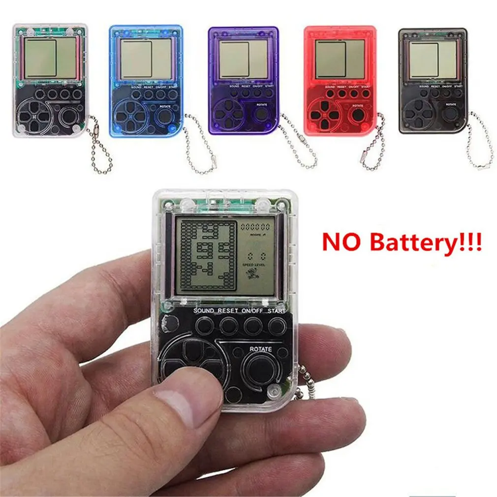 

Mini Console Game Machine Children's Handheld Nostalgic Mini Game Console with Keychain Video Game Kids Gifts
