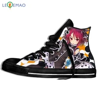 custom image printing sneakers arrival popular anime mondaiji menharajuku style plimsolls canvas breathable walking flat