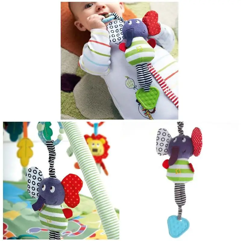 Симпатичная Музыкальная погремушка-Слон погремушка игрушка для безопасности