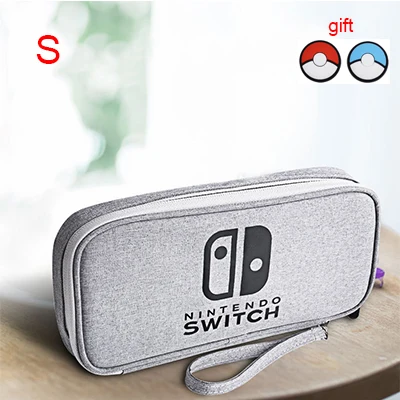 S S/M/L водонепроницаемые сумки для хранения переключателей для nintendo Switch игровые консольные аксессуары дорожная сумка для NS защитный чехол-серый - Цвет: S