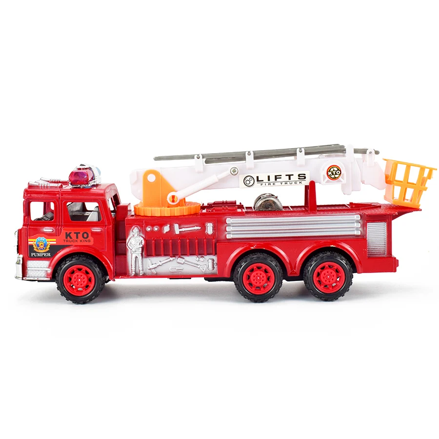Инерционная модель пожарного грузовика игрушка для детей моделирование