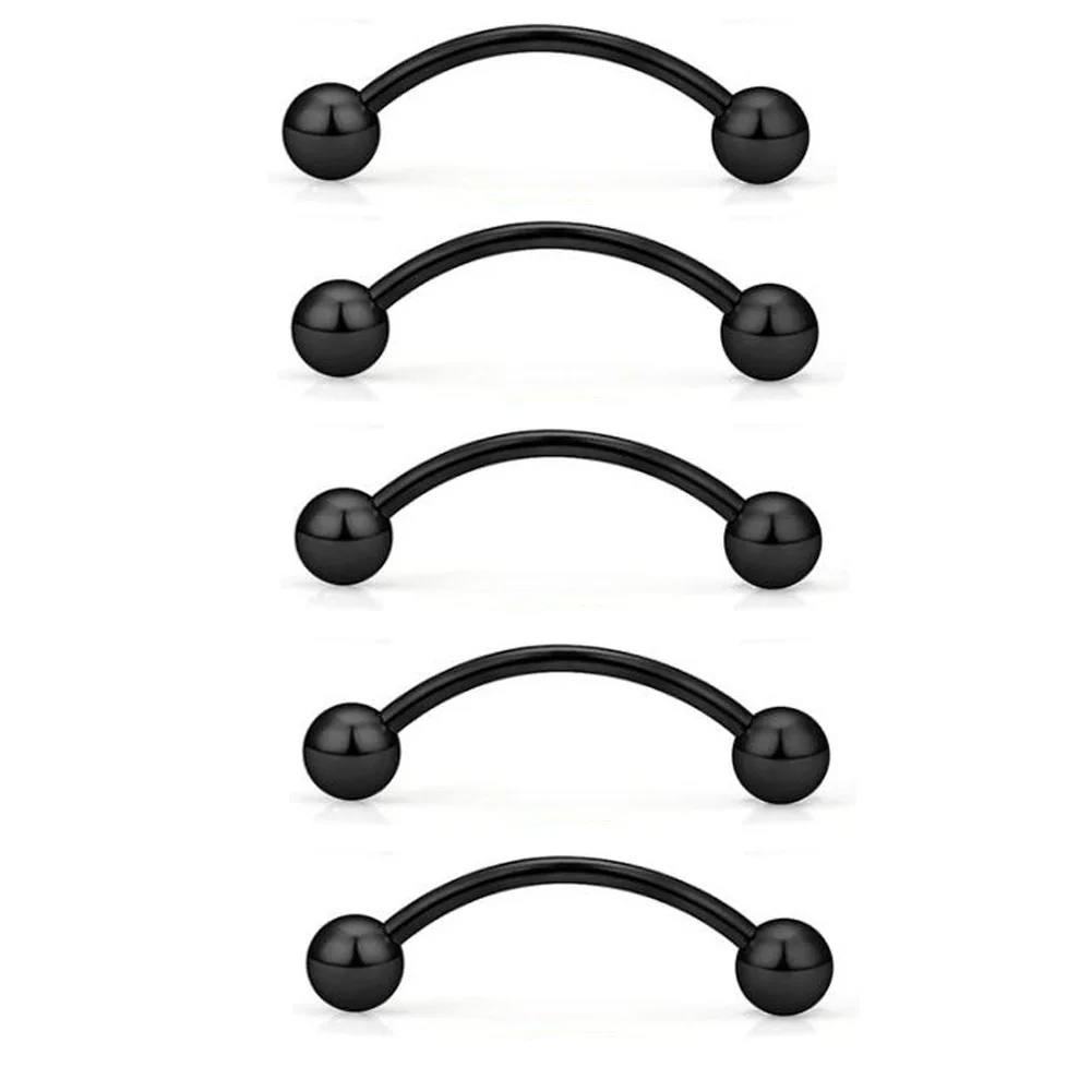 Оптовая продажа пирсинг для бровей 5 шт./лот 16 г хирургический стальной шарик