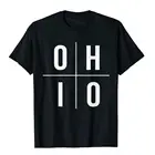O H I O Ohio The Buckeye State футболка, подарок, хлопковые мужские топы, футболки, мужские топы, футболки, Забавные футболки для фитнеса