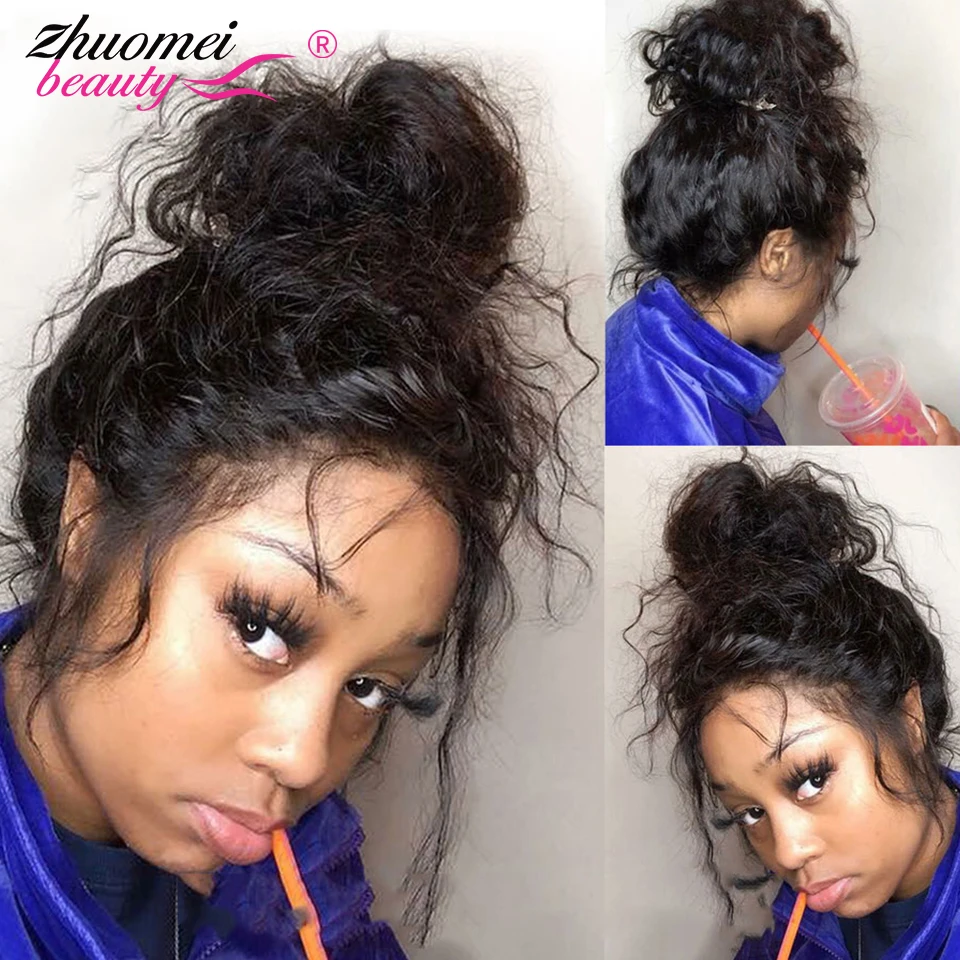 Glueless Full Lace Human Hair Wigs 360 Lace Frontal Wig 360 Full Lace Wig Human Hair Pre Plucked 30Inch Body Wave Lace Front Wig