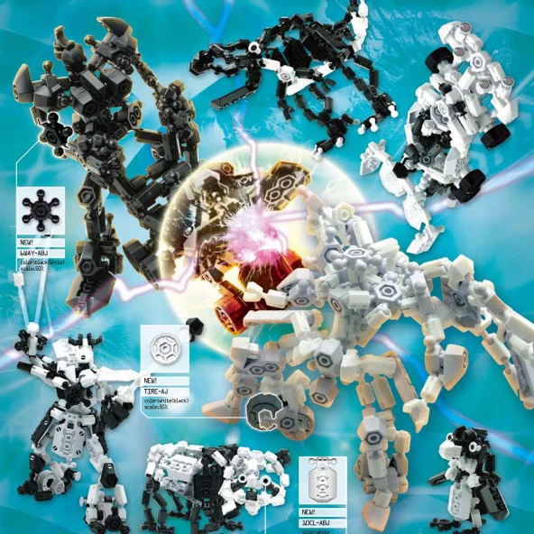 ThinkEasy головоломка DIY робот игрушка фигурки блоки игрушки 100 шт. детали детская