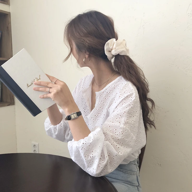 blouse women Блузка женская блуза летняя блузка рубашка одежда для женщин белая