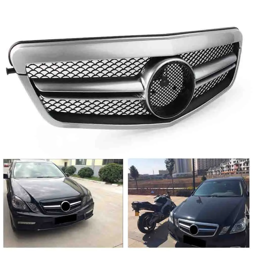 Передняя решетка бампер сетка для Mercedes Benz E класса W212 S212 2010 2011 2012 2013 ABS пластик с