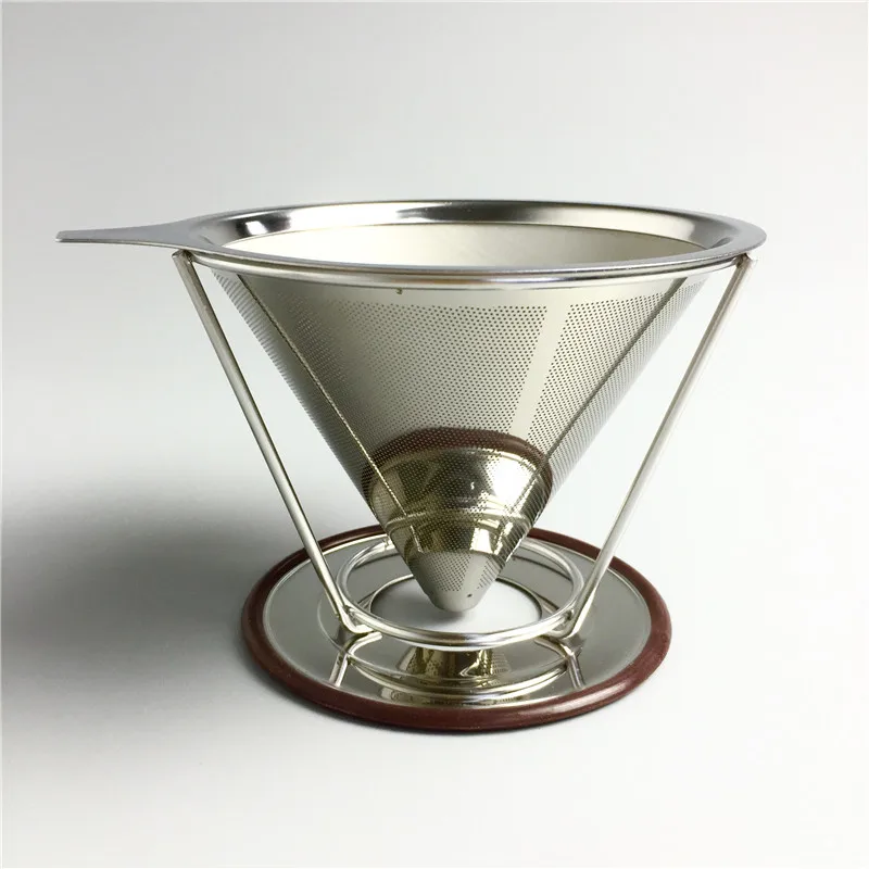

Stainless Steel Coffee Filter Holder Reusable Coffee Filters Dripper Drip Coffee Baskets