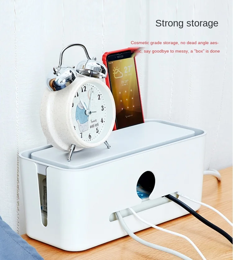 Цена Штепсельная плата, коробка для хранения, органайзер, набор гнезд для кабеля, органайзер для проводов и кабелей, украшение для блока питания