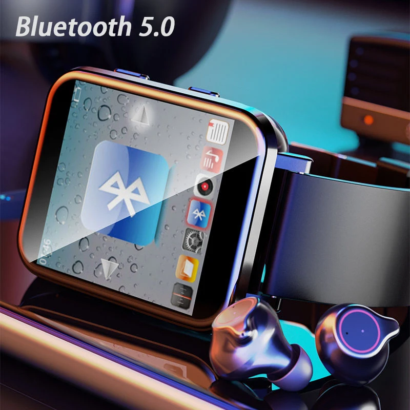 Bluetooth MP3-плеер с зажимом спортивные часы сенсорным экраном 1 5 дюйма mp3-плеер