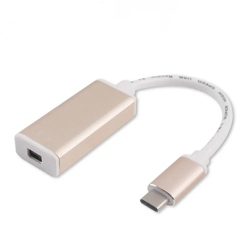 USB Type C к Mini DisplayPort кабель адаптера DP поддержка разрешения 4K для нового Macbook ChromeBook