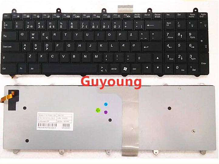 Клавиатура с подсветкой для ноутбука Clevo P150EM P170EM X511 K680S X711 K670 подсветка|Клавиатуры