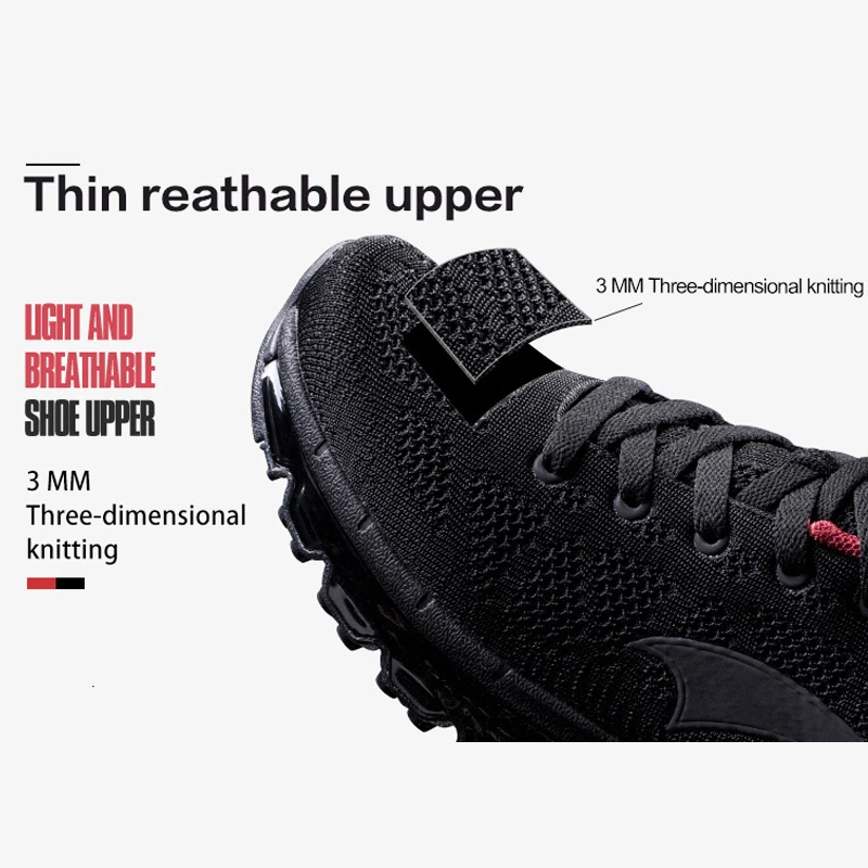 Onemix Men Running Shoes Fashion Casual Sport Air Cushion Running Shoes Men's White Outdoor Travel Walking Jogging Shoes