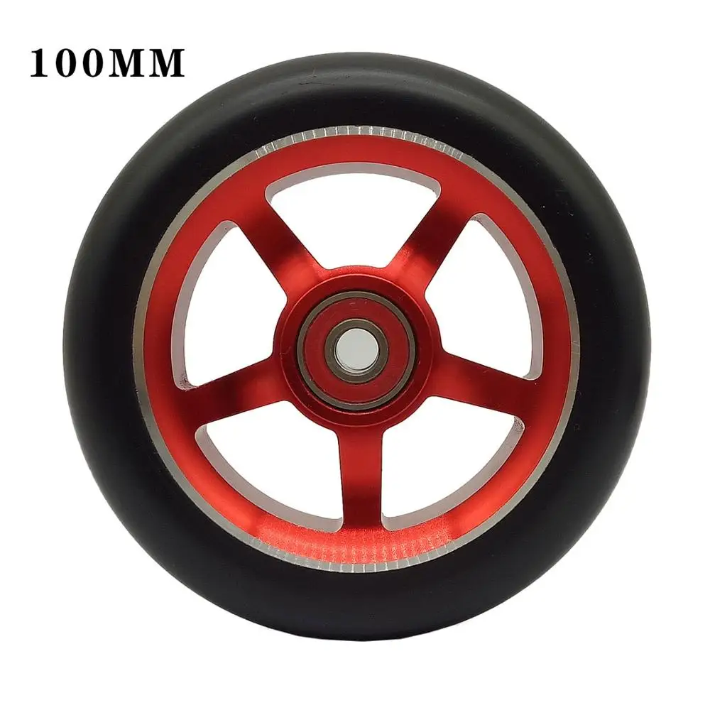 2 шт. алюминиевые колеса для трюковых самокатов 100/110 мм высокоэластичные