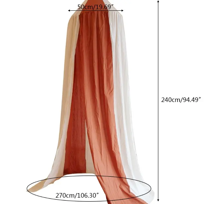 

Baby Bed Curtain Children Room Crib Netting Cotton Hung Dome Newborn Bed Tent G99C