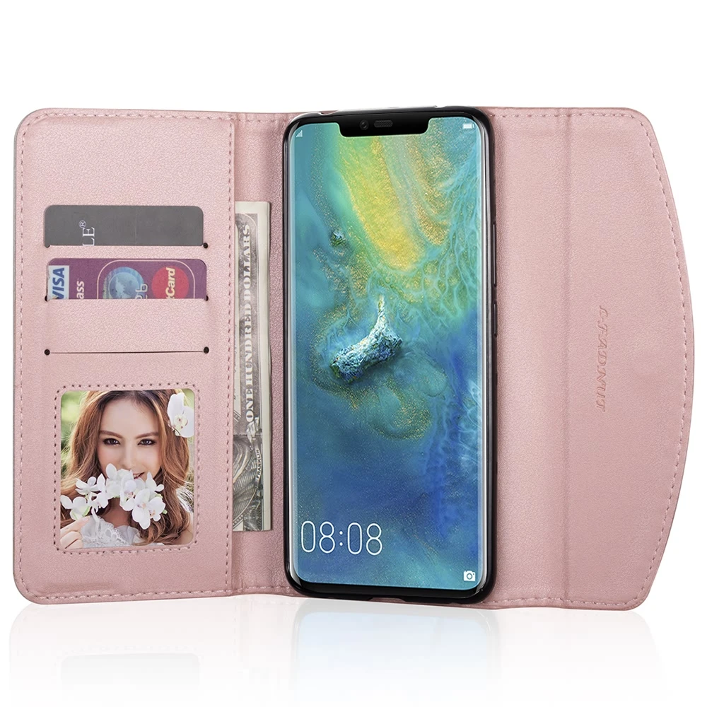 LLZ. Чехол-книжка PU Стразы ТПУ Магнитный чехол-кошелек для huawei Mate20 P20 P30 Proe P9 P10 Lite Nova 4e Psmart кожаный чехол