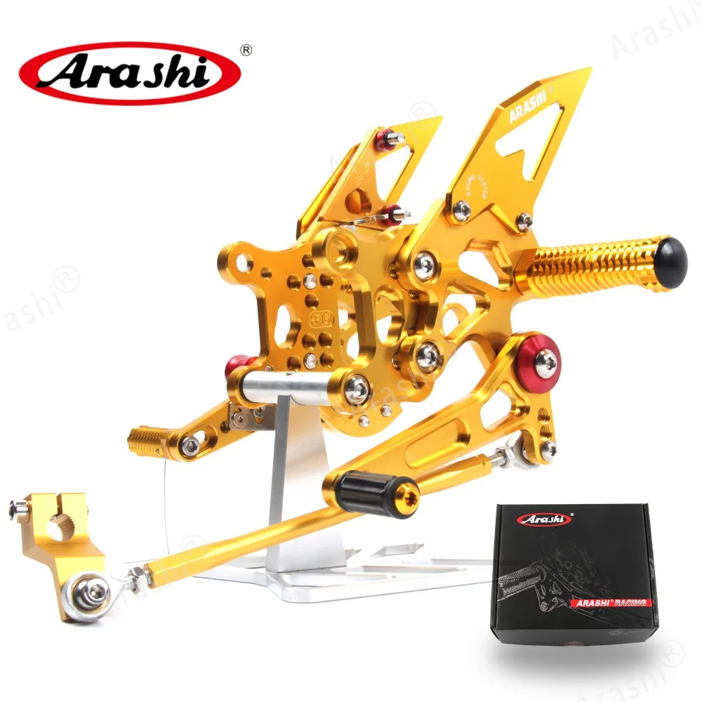 Arashi 1 Набор ЧПУ Регулируемые подножки для APRILIA RSV4 R 2009 2010 2011 2012 подножки Rider Rearset подножки RSV4