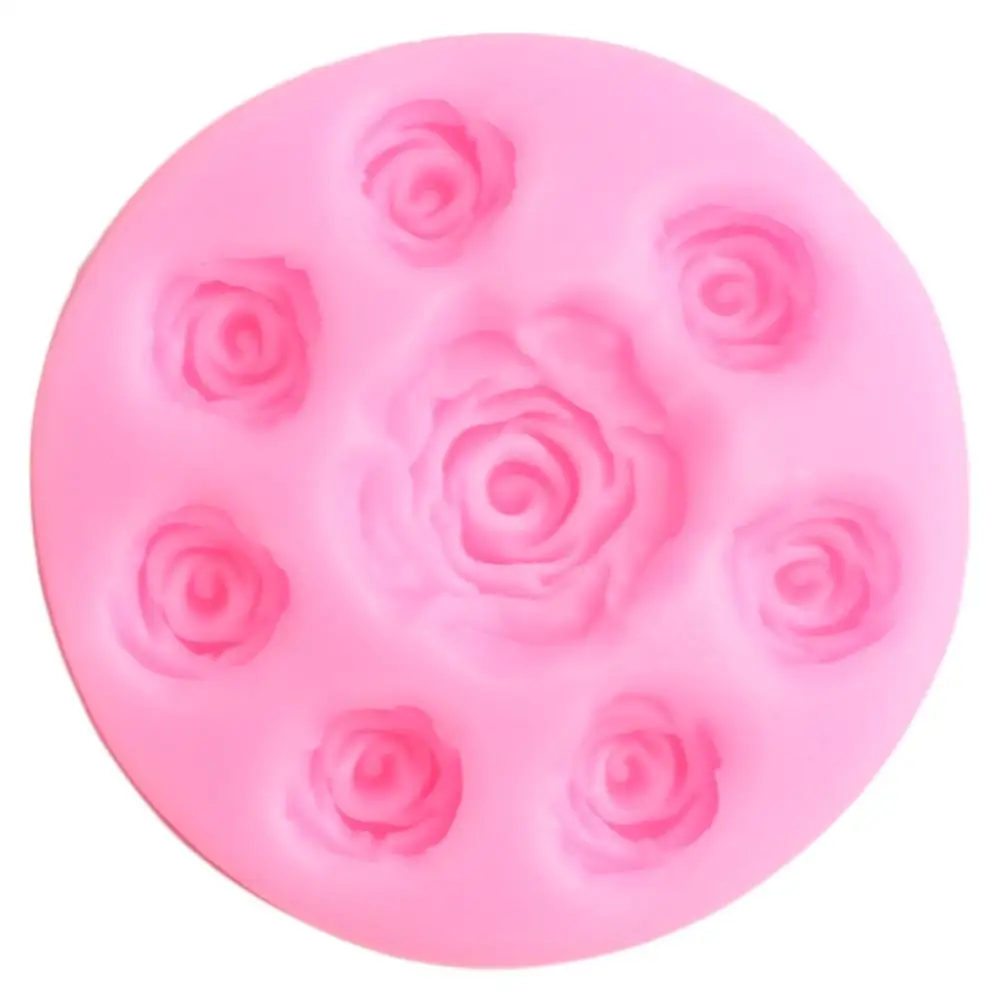 Топпер для выпечки кексов мини-розовый цветок силиконовые формы приготовления