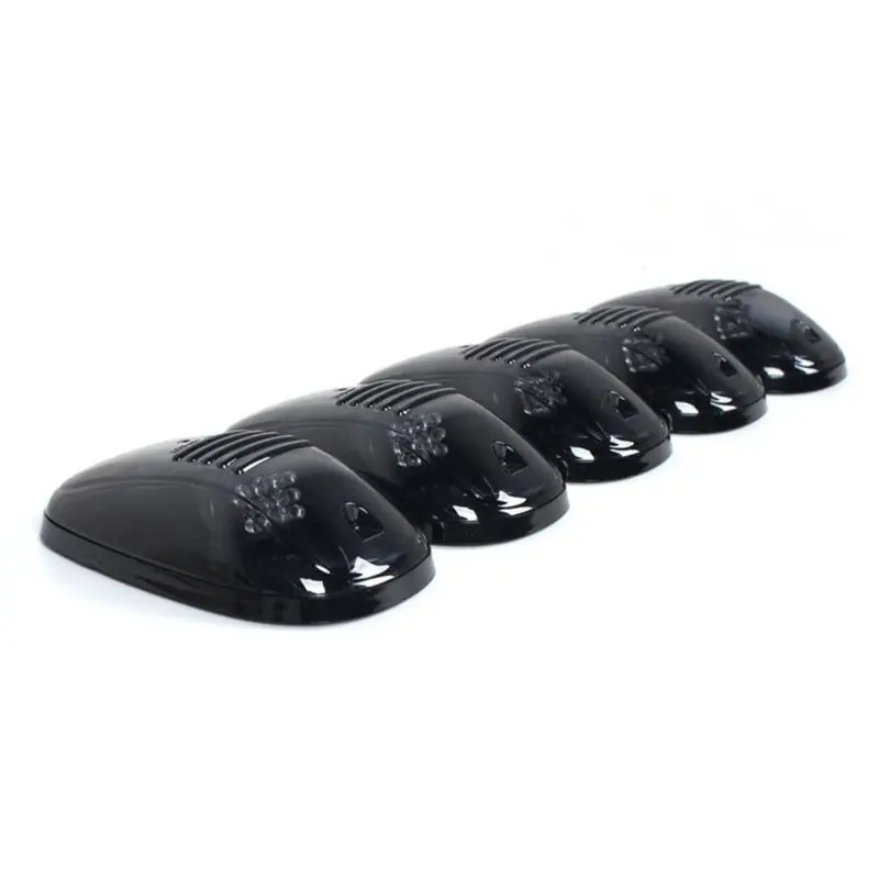 

Smoked 5Pcs 12 LED Cab Roof Running Marker Lights SUV Off Road Set