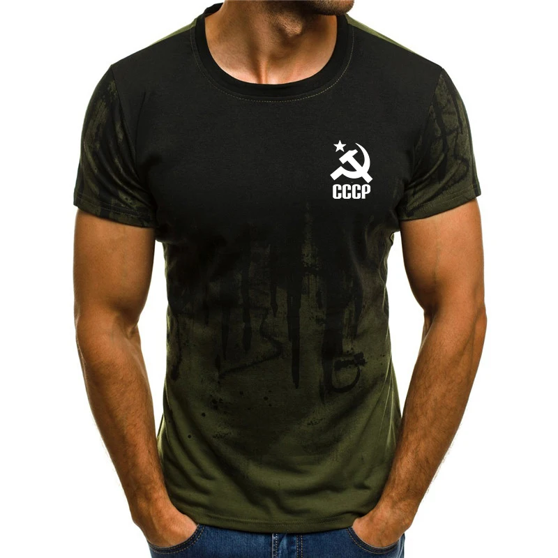 

Mens T-Shirts Summer CCCP Russian 3d print T Shirt Men USSR Soviet Union Man Short sleeve Tshirt Moscow casual Tops O-neck Tees