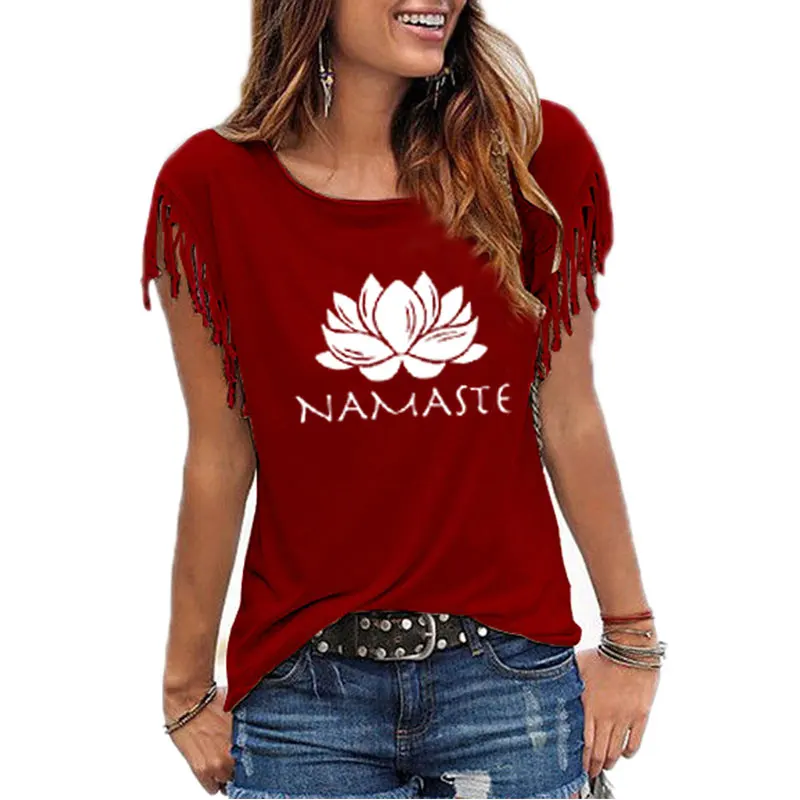 2021 модная женская одежда Намасте принт женское платье из хлопка кисточки