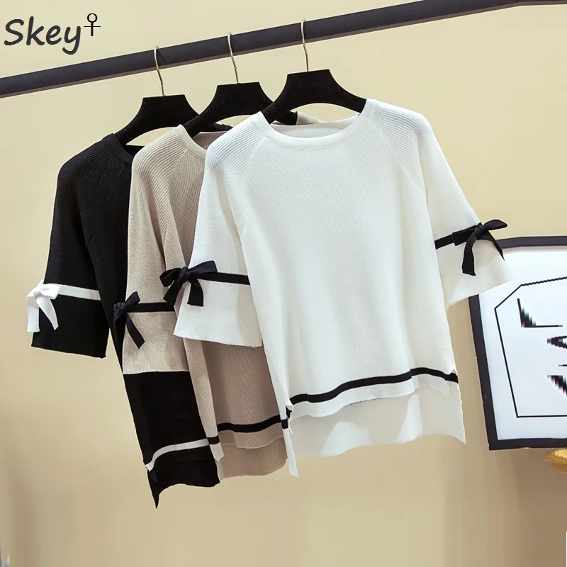 Повседневный осенний тонкий свитер зимний вязаный новое яркое с коротким