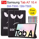 Для Samsung TAB A7 10,4 2020 SM-T500 T505 T507 планшет PU кожаный чехол Регулируемый складной чехол-подставка