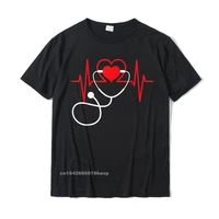 funny heart beats nurse nursing medical t shirt men woman classic t shirts tees for men wholesale cotton summer top t shirts