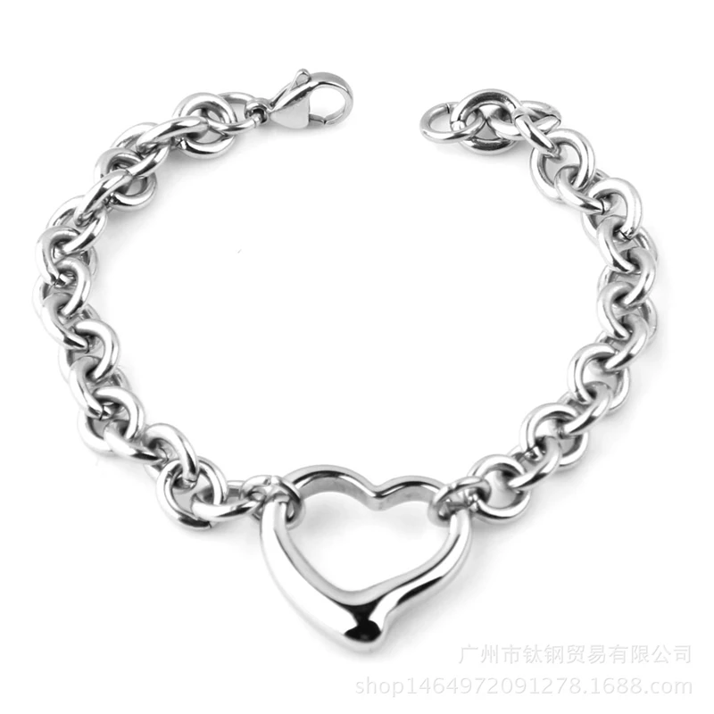 Charmhouse Silver 925 Jewelry Sets For Women Heart Charm Bracelet Necklace 2 pcs Costume Jewelery Set Accessories Bijoux Gifts