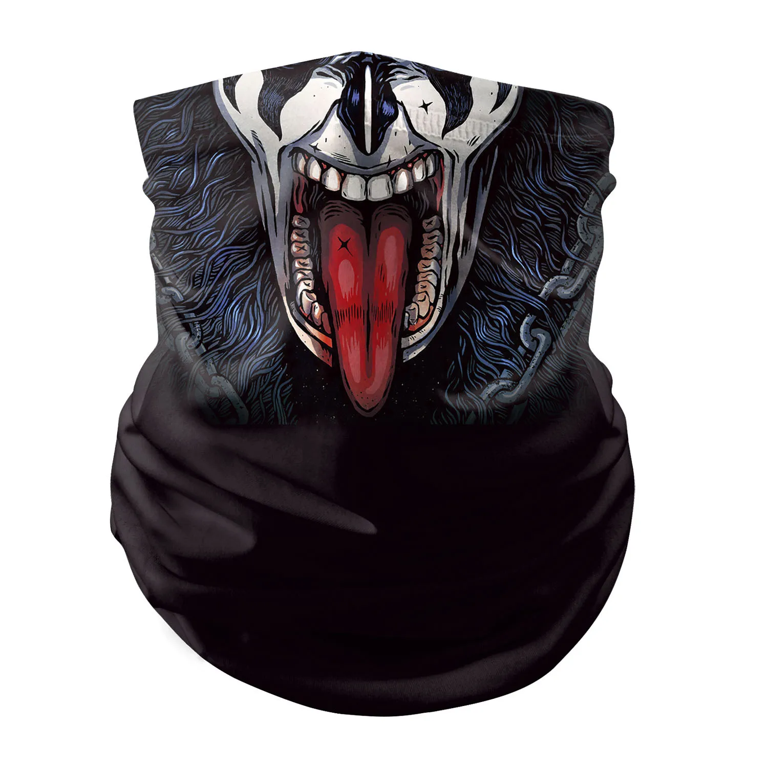 Новый косплей маска шарф костюм аксессуары животное собака панк стиль цифровая