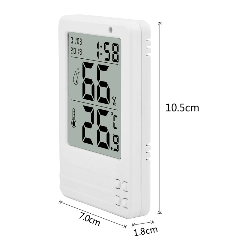 LCD Digital Thermometer Hygrometer Alarm Clock Calendar Weather Station Desk Temperature Humidity Meter Barometer Indoor | Обустройство