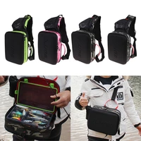 multi use fishing waist bag tackle lure pouch fishing bag pack lures case adjustable shoulder strap for camping hiking