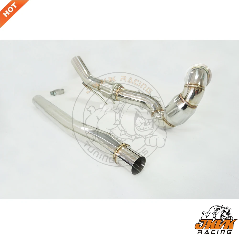 JKVK RACING 3 'ྈ мм нержавеющая сталь 200 Cell Catalyst Turbo Downpipe для Go lf R MK7 2.0TSI A3 S3 8V 2014