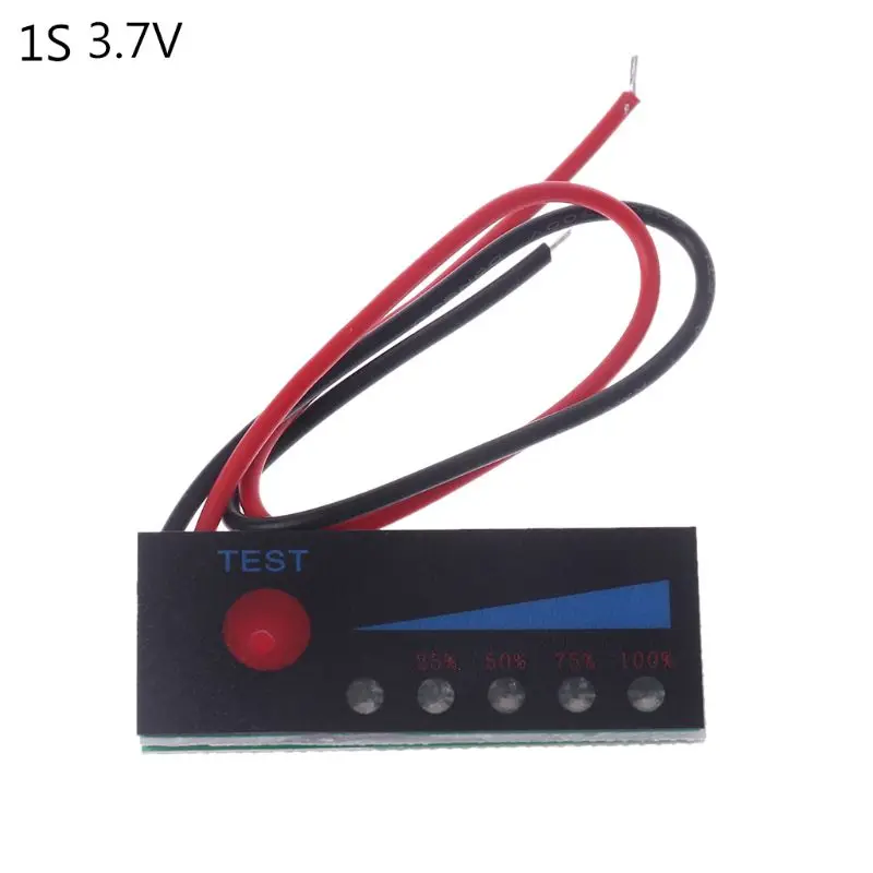 3,7 V/1/2/3/4S 18650 Li-Ion Lipo de litio 12V 12V ácido de plomo indicador de nivel de batería probador pantalla LCD medidor para capacidad de tensión