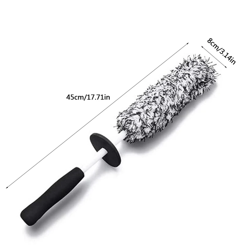 

Soft Fiber Brush Auto Wheel Rim Scrubber Wheel Brush Cleaner Dust Remover